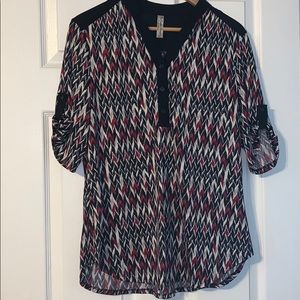 PerSeption Colorful Patterned Blouse